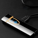 Isqueiro Elétrico Recarregável USB Touch Sem Chama à Prova de Vento - Azul