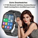 Smartwatch Plus para Homens e Mulheres com Tela Total Touch, Relógio Esportivo Fitness, Chamadas Bluetooth, Telefone Android, Smartwatch Digital Multidial