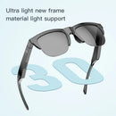 Óculos de Sol Inteligentes Bluetooth V5.3 com Chamada, Fones de Ouvido Esportivos para Uso Externo, Tecnologia wi fi Black Antitoque UV para Homens e Mulheres
